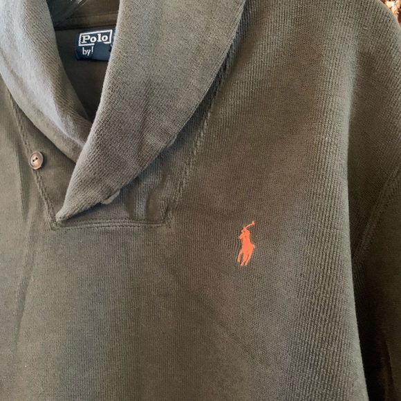 Men’s Shawl Collar Knit Sweater Polo Ralph Lauren - Picture 2 of 2